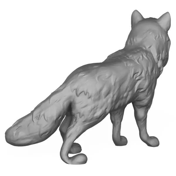 3D Printable Cartoon Wolf - Model preview 7