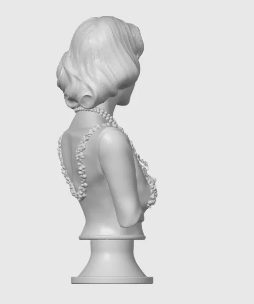 Grace Kelly 3D Bust - Model preview 7