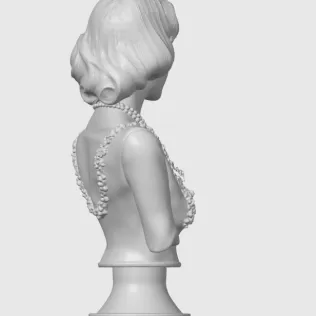 Grace Kelly 3D Bust - Model thumbnail 7