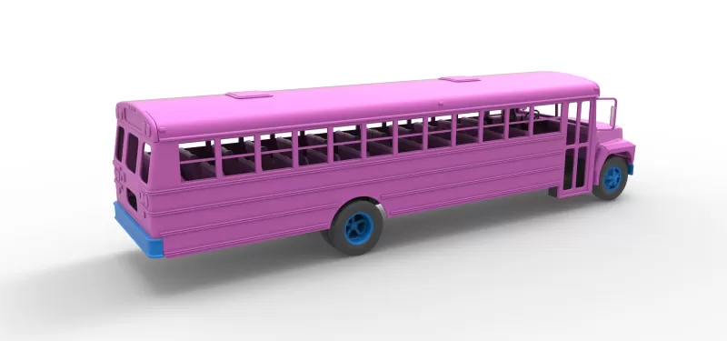 School bus for Figure 8 racing Version 2 Scale 1:25 - Model preview 18
