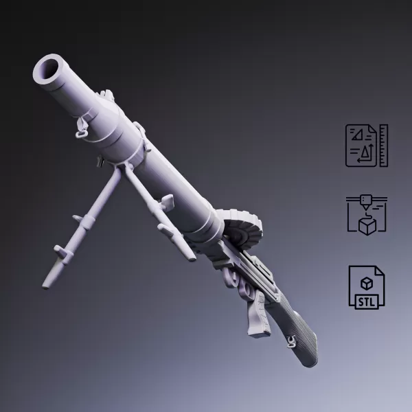 Lewis Light Machine Gun #RoZ - Model preview 1