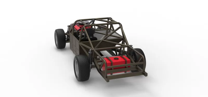 Vintage Dirt Modified stock car Base Version 7 Scale 1:25 - Model preview 13