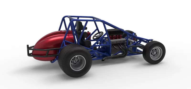 Dirt Silver Crown Car Base Scale 1:25 - Model preview 20