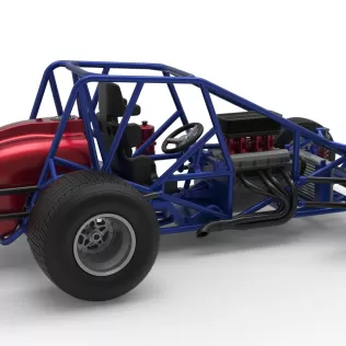 Dirt Silver Crown Car Base Scale 1:25 - Model thumbnail 20