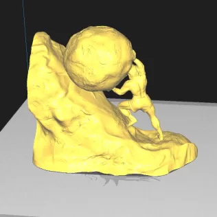 Sisyphus Bookends - Model thumbnail 4