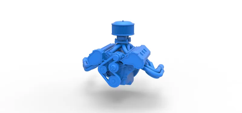 Engine of New Zealand Superstock car Scale 1:25 - Model preview 4