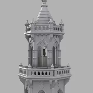 Gothic Candle Tower – Keep - Model thumbnail 9