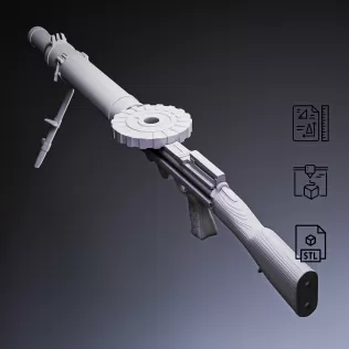 Lewis Light Machine Gun #RoZ - Model thumbnail 6