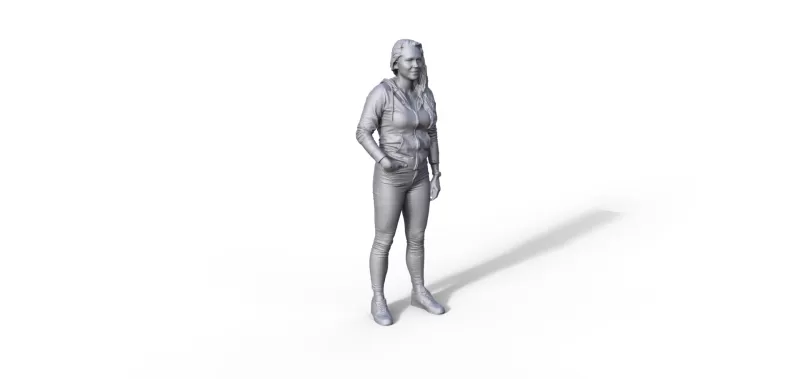 Figure for ship model passenger girl - Model preview 1