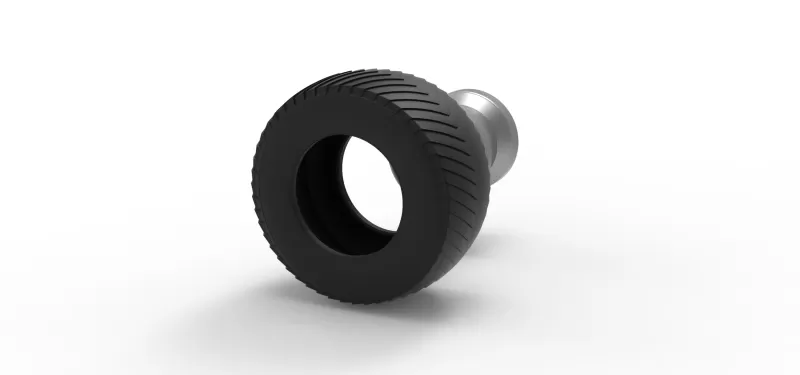 Rear wheel from Pulling tractor 3 Scale 1:25 - Model preview 11