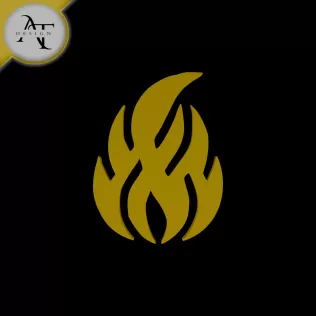 Simple Flame Symbol - 2D Art