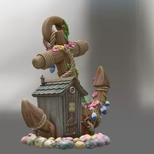 Anchor Fairy House STL File for 3D Print - Model thumbnail 5