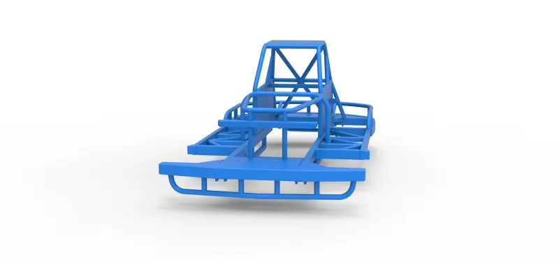 Frame of New Zealand Vintage Stock car Scale 1:25 - Model preview 4