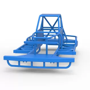 Frame of New Zealand Vintage Stock car Scale 1:25 - Model thumbnail 4