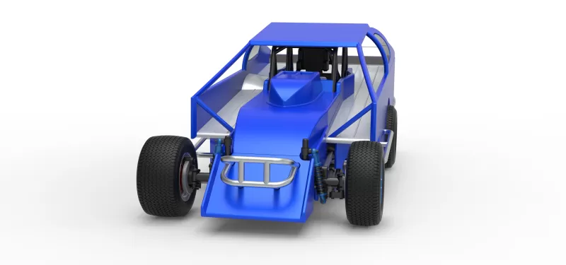 Northeast Dirt Modified stock car Version 2 Scale 1:25 - Model preview 5