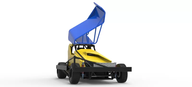 BriSCA Formula 1 Stock Car for Dirt Version 2 Scale 1:25 - Model preview 27