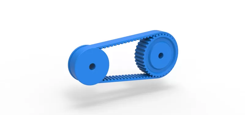 Belt drive Scale 1:16 - Model preview 1