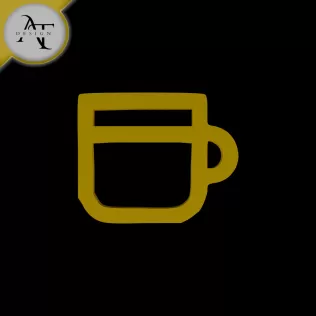Simple Coffee Cup Symbol - 2D Art