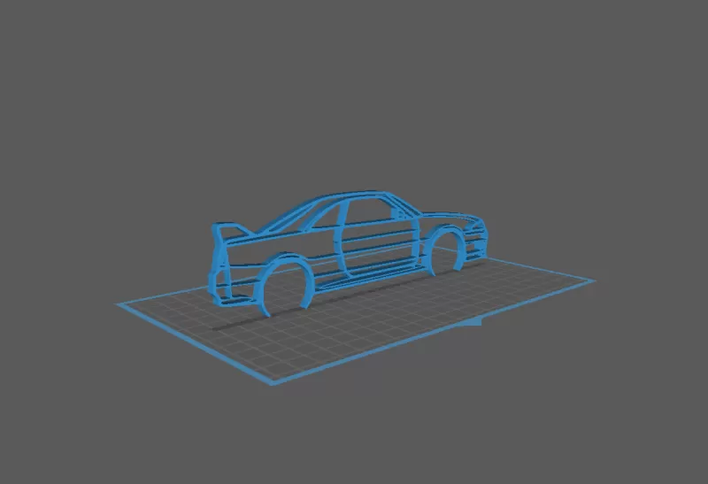 Nissan - R33 GTR Wall Art - Model preview 2