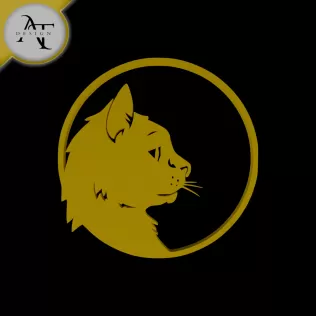Cat - Silhouette - 2D Wall Art Decor
