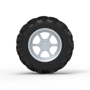 Wheel of Mud truck Scale 1:25 - Model thumbnail 5