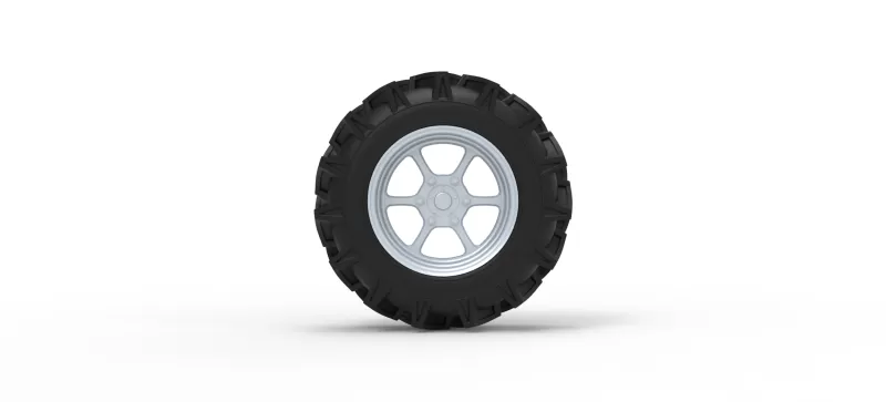 Wheel of Mud truck Scale 1:25 - Model preview 5