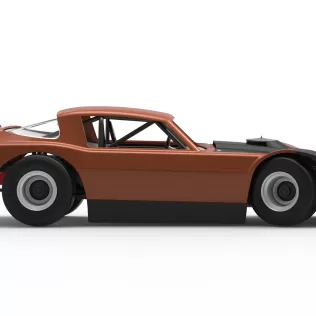 Vintage Dirt late model Race car V4 while turning Scale 1:25 - Model thumbnail 22