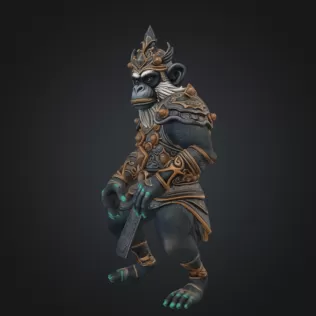 Monkey Warrior - Model thumbnail 2