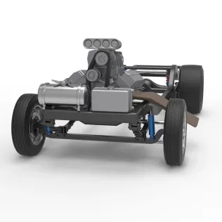 Chassis of Gasser Version 3 Scale 1:25 - Model thumbnail 4
