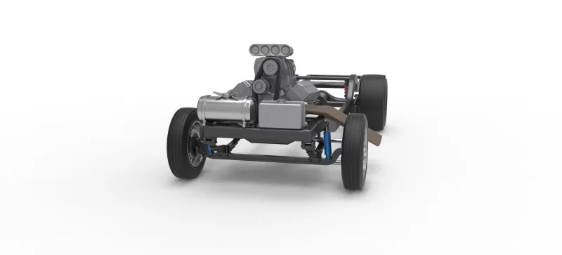 Chassis of Gasser Version 3 Scale 1:25 - Model preview 4