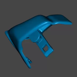 Real scale BMW 3er E30 rear bumper end piece 51121888287 511218 - Model thumbnail 4