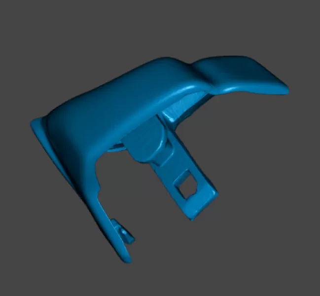 Real scale BMW 3er E30 rear bumper end piece 51121888287 511218 - Model preview 4