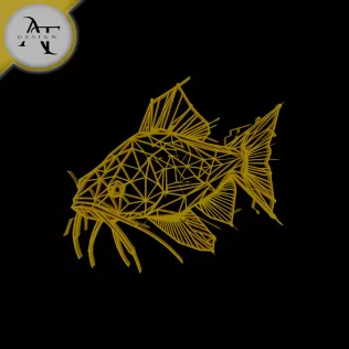 Fish - Geometric - 2D Wall Art Decor