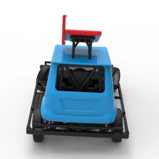 New Zealand Ministock car while turning Version 3 Scale 1:25 - Model thumbnail 17