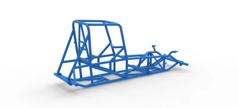 Frame of Vintage Pavement Sprint car Scale 1:25 - Model preview 12