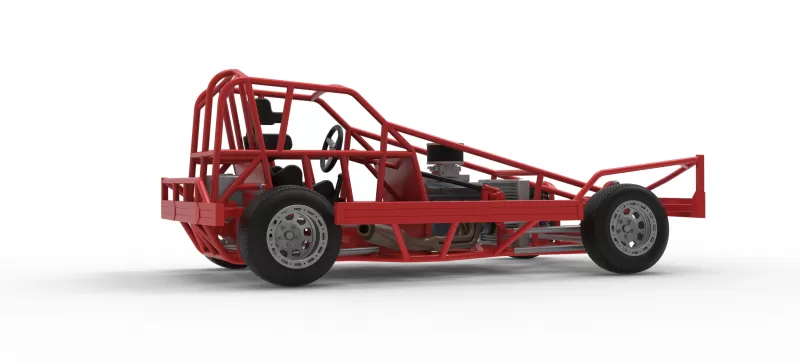 BriSCA Formula 1 Stock Car Base for Dirt Version 2 Scale 1:25 - Model preview 21