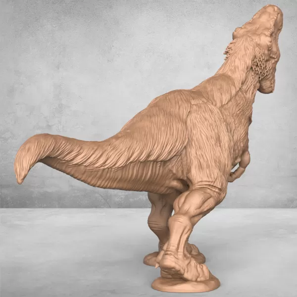 Trex Dinosaur Statue - Model preview 5
