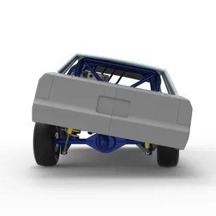 IMCA Stock car while turning Version 2 Scale 1:25 - Model thumbnail 16