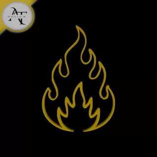 Simple Flame Symbol - 2D Art