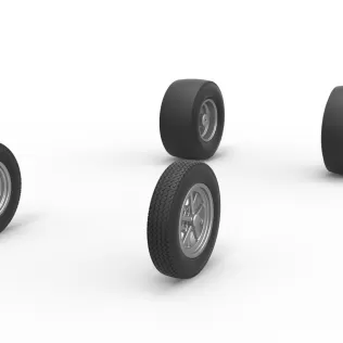Wheel Set of Gasser Version 2 Scale 1:25 - Model thumbnail 2