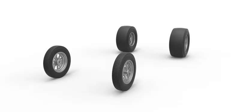 Wheel Set of Gasser Version 2 Scale 1:25 - Model preview 2
