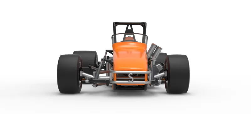 Vintage Pavement Sprint car Scale 1:25 - Model preview 7