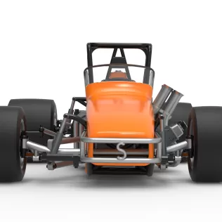 Vintage Pavement Sprint car Scale 1:25 - Model thumbnail 7