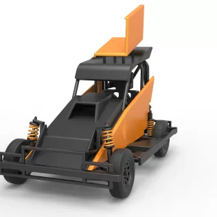 New Zealand Ministock car Version 2 Scale 1:25 - Model thumbnail 5