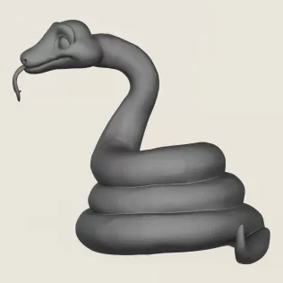 Anaconda Snake Print Ready 3D Model - Model thumbnail 3