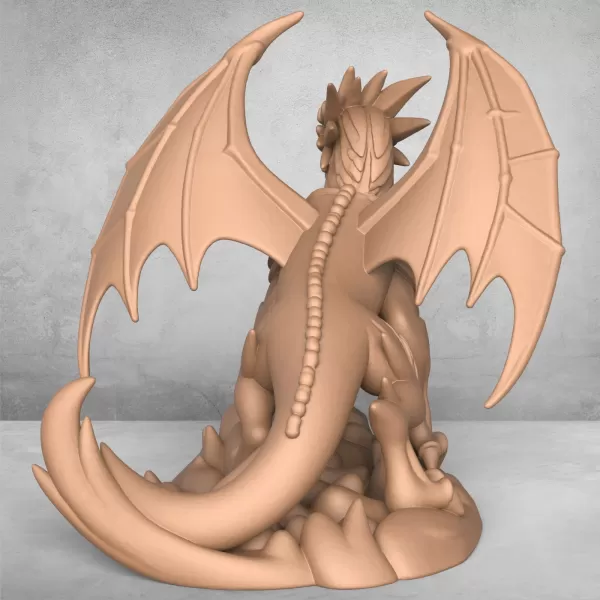 Medieval Dragon Statue - Model preview 2