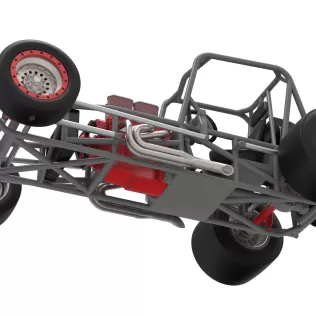 Vintage Pavement Silver Crown Car Base Scale 1:25 - Model thumbnail 3