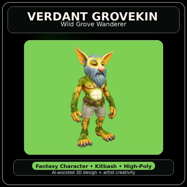 Forest Folk Legends – Fantasy Character Kitbash Collection - Model preview 20