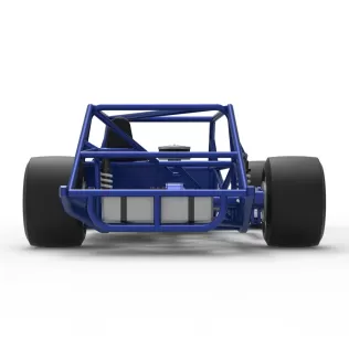 Vintage Asphalt Modified stock car Base V6 Scale 1:25 - Model thumbnail 16