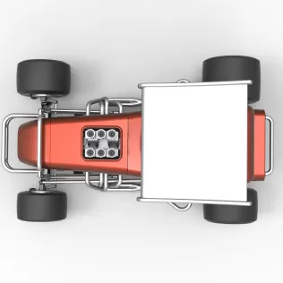 Vintage Winged Supermodified stock car Scale 1:25 - Model thumbnail 11